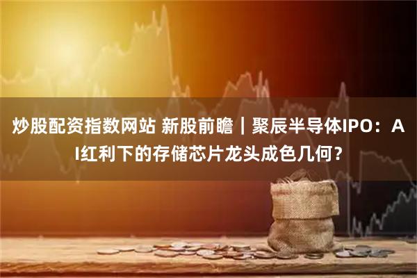 炒股配资指数网站 新股前瞻|聚辰半导体IPO:AI红利下的存储芯片龙头成色几何?